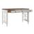 Magnolia Manor Rectangular Wood L Writing Desk w/2 Drawers