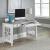 Magnolia Manor Rectangular Wood L Writing Desk w/2 Drawers