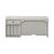 Magnolia Manor Antique White L-Shaped Office Desk Set
