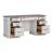 Magnolia Manor Distressed White L-Desk Set