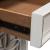 Magnolia Manor Rectangular Wood/Glass Chair Side Table w/Drawer & Door