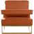 Noah Velvet Accent Chair with Gold Stainless Steel Base