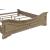 Magnolia Manor Tweed/Wood Upholstered King Size Bed