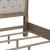 Magnolia Manor Tweed/Wood Upholstered King Size Bed