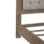 Magnolia Manor Tweed/Wood Upholstered King Size Bed