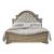 Magnolia Manor Tweed/Wood Upholstered Queen Size Bed