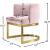Gianna Velvet Dining Chair with Gold Stainless Steel Base