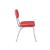 Retro Open Back Leatherette Side Chairs with Chromed Base