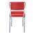Retro Open Back Leatherette Side Chairs with Chromed Base