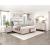 Montrose Chenille/Wood Storage Platform Bed with LED Lighting
