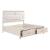 Montrose Chenille/Wood Storage Platform Bed with LED Lighting