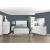 Orlo Wood Panel Bedroom Set with LED Lighting