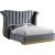 Flora Velvet Queen Size Bed