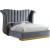 Flora Velvet King Size Bed