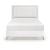 Ripple Chenille/Faux Marble/Wood Queen Panel Bed with LED Lighting