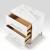 Ripple Chenille/Faux Marble/Wood Panel Bedroom with LED Lighting