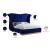 Flora Velvet King Size Bed
