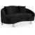 Serpentine Velvet Loveseat