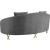 Serpentine Velvet Loveseat