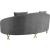 Serpentine Velvet Loveseat