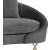 Serpentine Velvet Loveseat