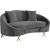 Serpentine Velvet Loveseat