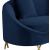 Serpentine Velvet Loveseat