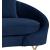 Serpentine Velvet Loveseat
