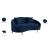 Serpentine Velvet Loveseat
