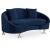 Serpentine Velvet Loveseat