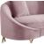 Serpentine Velvet Loveseat