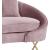 Serpentine Velvet Loveseat