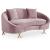 Serpentine Velvet Loveseat