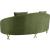 Serpentine Velvet Loveseat
