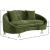 Serpentine Velvet Loveseat