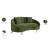 Serpentine Velvet Loveseat