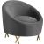 Serpentine Velvet Chair