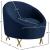 Serpentine Velvet Chair