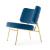 Coco Fabric/Metal Customizable Upholstered Lounge Chair