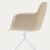 Cocoon Fabric/Metal 360° Swivel Customizable Padded Dining Armchair