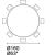 Yoroi W62.9-inch Ceramic/Metal/Wood Customizable Round Dining Table