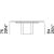 Yoroi Metal/Ceramic/Veneer Rectangular Extendable Dining Table w/Rounded Corners