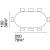 Twins Metal/Ceramic Oval Dining Table