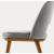Foyer Fabric/Wood Customizable Upholstered Open-Back Dining Chair