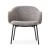 Holly Fabric/Metal Customizable Upholstered Lounge Armchair