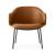Holly Fabric/Metal Customizable Upholstered Lounge Armchair