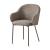 Holly Fab Fabric/Metal Customizable Dining Armchair