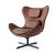Lazy Fabric/Metal Customizable Upholstered Swivel Tilting Lounge Armchair