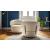 Mara Plush/Wood Armchair w/Swivel Base
