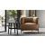 Quadrotta Fabric/Metal Customizable Upholstered Lounge Armchair